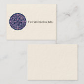 Sjabloon voor visitekaartjes met Nightblooming Man (Voorkant / Achterkant)