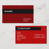 Sjabloon voor visitekaartjes retro (Voorkant / Achterkant)