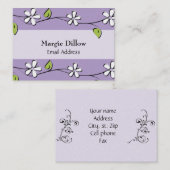 Sjabloon voor visitekaartjes retro (Voorkant / Achterkant)