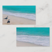 Sjabloon voor visitekaartjes van Beach Art (Voorkant / Achterkant)