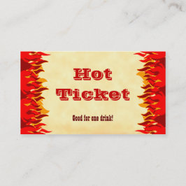Sjabloon voor visitekaartjes van Event Hot Ticket 
