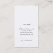 Sjabloon voor visitekaartjes voor dames (Achterkant)