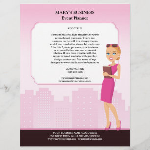 Sjabloon voor vlugschrift voor vrouwen in het bedr flyer