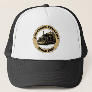 Sjabloon voor vrachtwagens trucker pet