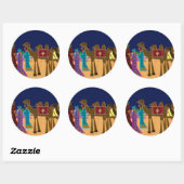 Sjabloon voor vulteken ronde sticker (Vel)