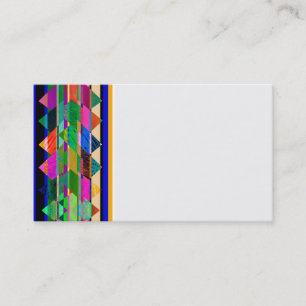 sjabloon voor zakelijke creditcard kleurig patroon visitekaartje