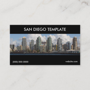 Sjabloon voor zakelijke San Diego-kaart Visitekaartje