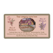 sjabloon voor zeep label  (Voorkant)