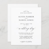 Sjabloon voor zwarte en witte bruiloft (Voorkant / Achterkant)