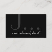 Sjabloon voor zwarte en witte moderne visitekaartj visitekaartje (Achterkant)