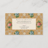 Sjabloon  Wallpaper Pattern Hair Stylist Visitekaartje (Achterkant)