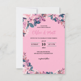 SJABLOON WEDING INVITATIES ONLINE ELEGANTE STROOM