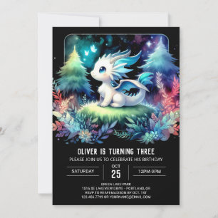 Sjabloon Whimsy Dragon Verjaardag Kaart