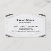 Sjabloon - witte achtergrond visitekaartje (Achterkant)