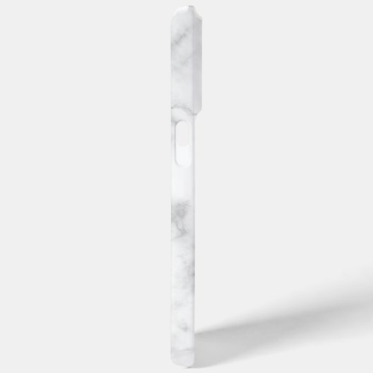 Sjabloon Witte Marmeren Patroon iPhone Case (Achterkant / Rechts)