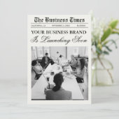 Sjabloon Zakelijke Krant,  Krant Kaart (Staand voorkant)