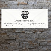 Sjabloon zakelijke Logo Spandoek