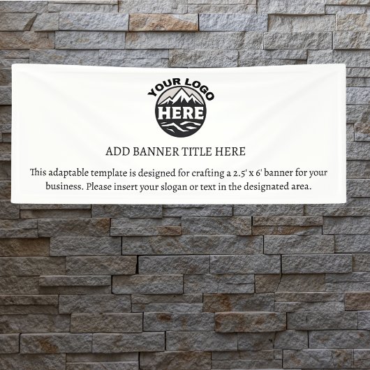 Sjabloon zakelijke Logo Spandoek