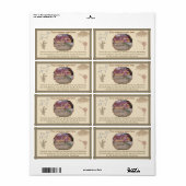 sjabloon zeepetiket etiket (Full Sheet)