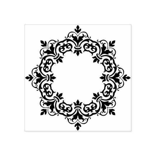 sjabloon zet jouw naam damescirkels 	rubberstempel (Afrduk)