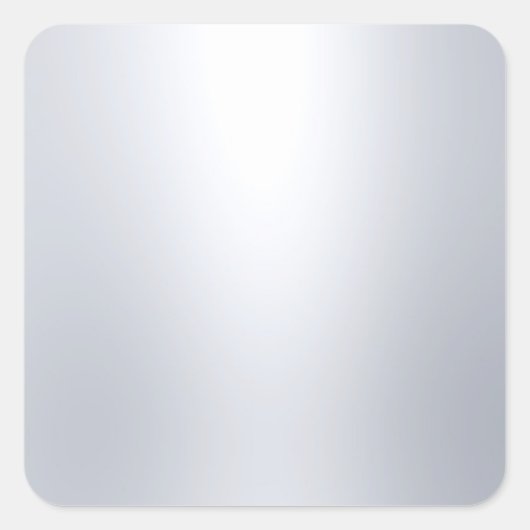 Sjabloon Zilveren Glamour Elegante Uiterlijk Vierkante Sticker (Voorkant)