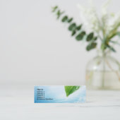 Sjabloon zuiver waterprofiel mini visitekaartje (Staand voorkant)