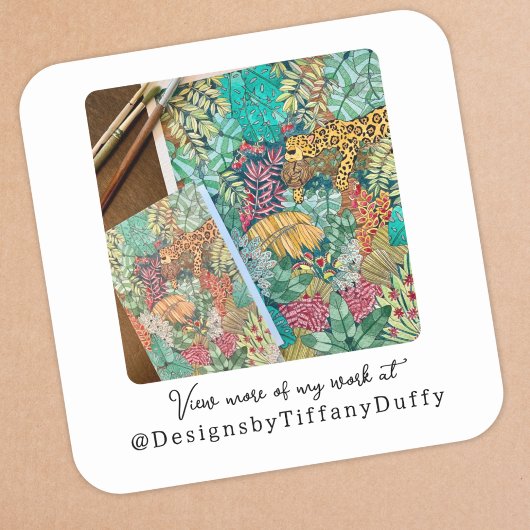 Sjabloonbevordering voor sociale media vierkante sticker