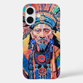 Sjamaan, tovenaar, amulet, magie iPhone 16 hoesje