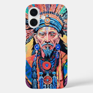 Sjamaan, tovenaar, amulet, magie iPhone 16 hoesje