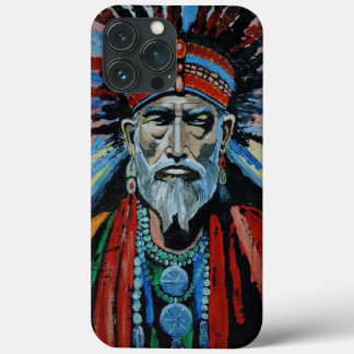 Sjamaan, tovenaar, beschermer, amulet, grootvader iPhone 13 pro max hoesje