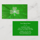 Sjamrock-sjabloon voor visitekaartjes (Voorkant / Achterkant)