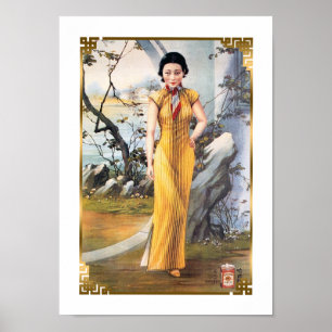  Sjanghai Magazine Hoesje 1930s Retro Woman Poster
