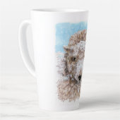 Sjeep in sneeuw latte mok (Linkerhoek)