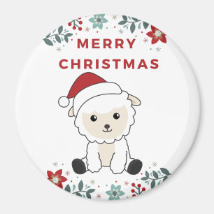 Sjeep Kerstmis Winterdieren Magnet Magneet