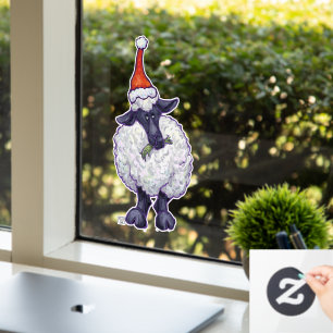 Sjeep-kerstvensterkoeling Raamsticker