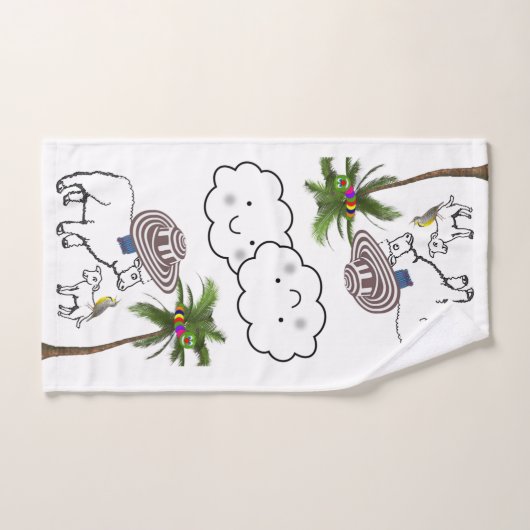 Sjeep Palm Trees Bumblebee Bathroom Towel sets Bad Handdoek (Handdoek)