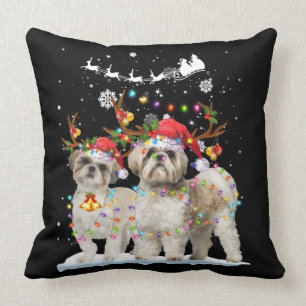 Sjeh Tzu Reindeer Xmas Light Kerstsieraden Kussen