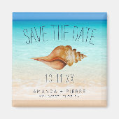 Sjell Beach Weddenschap Save the Date Magneet (Voorkant)