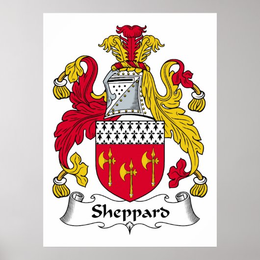 Sjeppard Family Crest Poster (Voorkant)