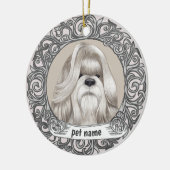 Sjerpie hond liefdevolle herinnering ornament (Links)