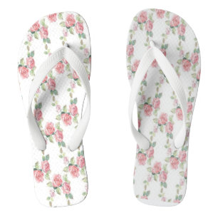 Sjofel Chic Roze Roos Bloem Teenslippers
