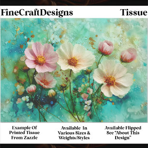 Sjofel Chic Waterverf Bloemenpaneel FB1L Decoupage Tissuepapier