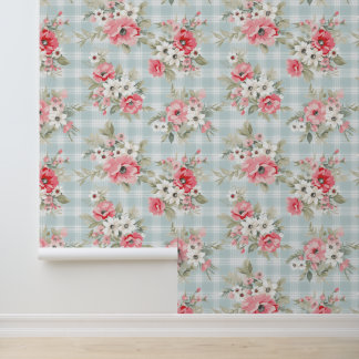 Sjofele chic bloempatroon behang