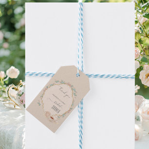 Sjofele chic theepartij bruidsdouche cadeaulabel