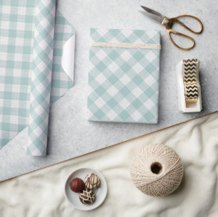 Sjofele Chic Witte Licht Zeeschuim Blauw Groen Gin Cadeaupapier