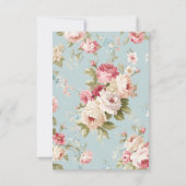 Sjofte chic bloemen bedankkaart (Achterkant)