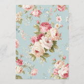 Sjofte chic bloemen menu (Achterkant)