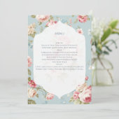 Sjofte chic bloemen menu (Staand voorkant)
