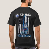 SJPD in geheugen van K9 max. T-shirt (Achterkant)