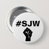 #SJW Social Justice Warrior Ronde Button 7,6 Cm (Voorkant /achterkant)